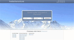 Desktop Screenshot of hotelachamonix.net