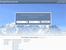 Tablet Screenshot of hotelachamonix.net